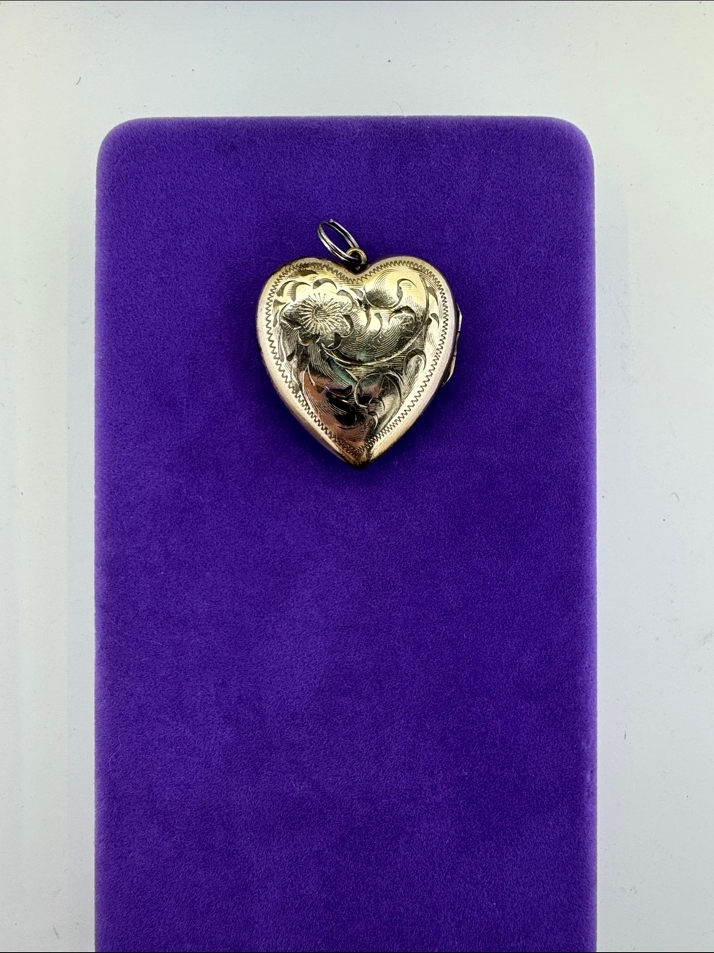 💛 Antique Gold Filled Heart Floral Engraved Locket | Bold Romantic Love